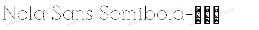 Nela Sans Semibold字体转换